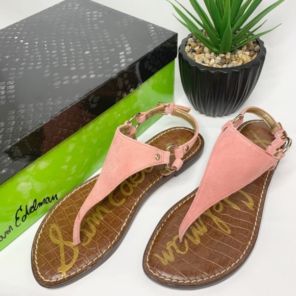 Sam Edelman Shoes - NWT Sam Edelman Greta Pink Coral Suede Sandals 6